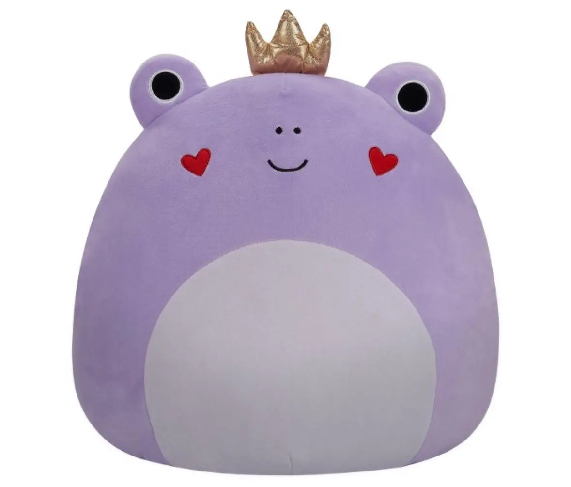 Squishmallows 16" Francine Purple Frog With Heart Cheeks Large Plush 1