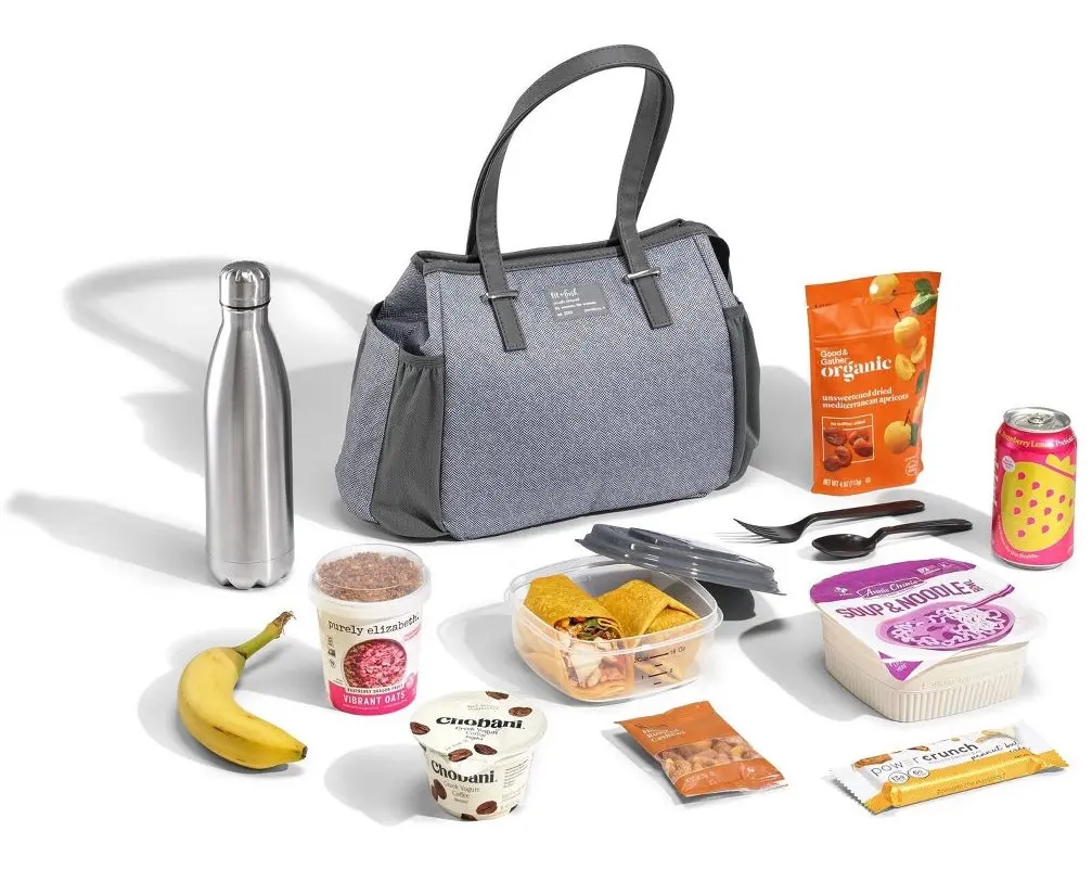 Fit & Fresh Copley Lunch Kit - Gray Tweed 1