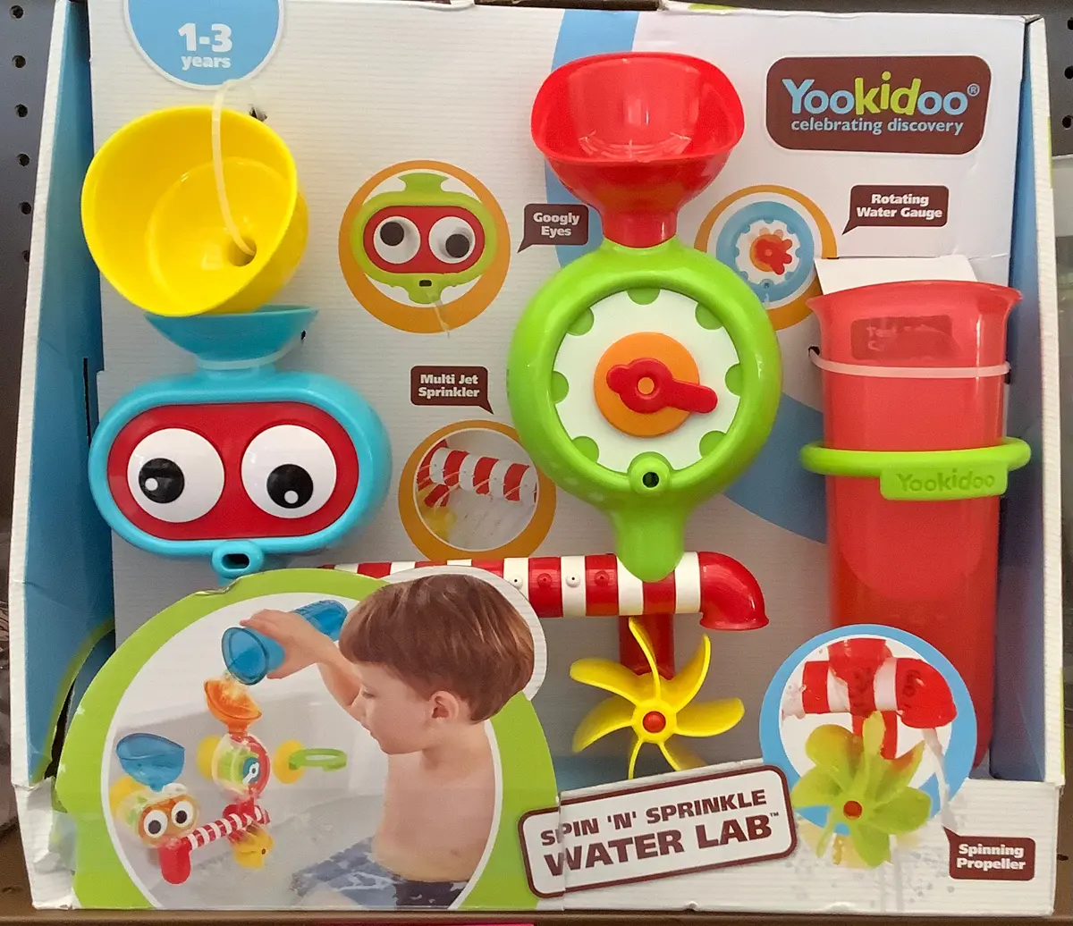 Yookidoo Spin 'N' Sprinkle Water Lab Bath Toy 1