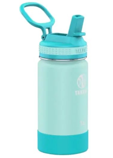 Takeya Actives Kids
14 Oz Vacuum
Insulated Stainless Steel Water Bottle With Straw Lid, 1