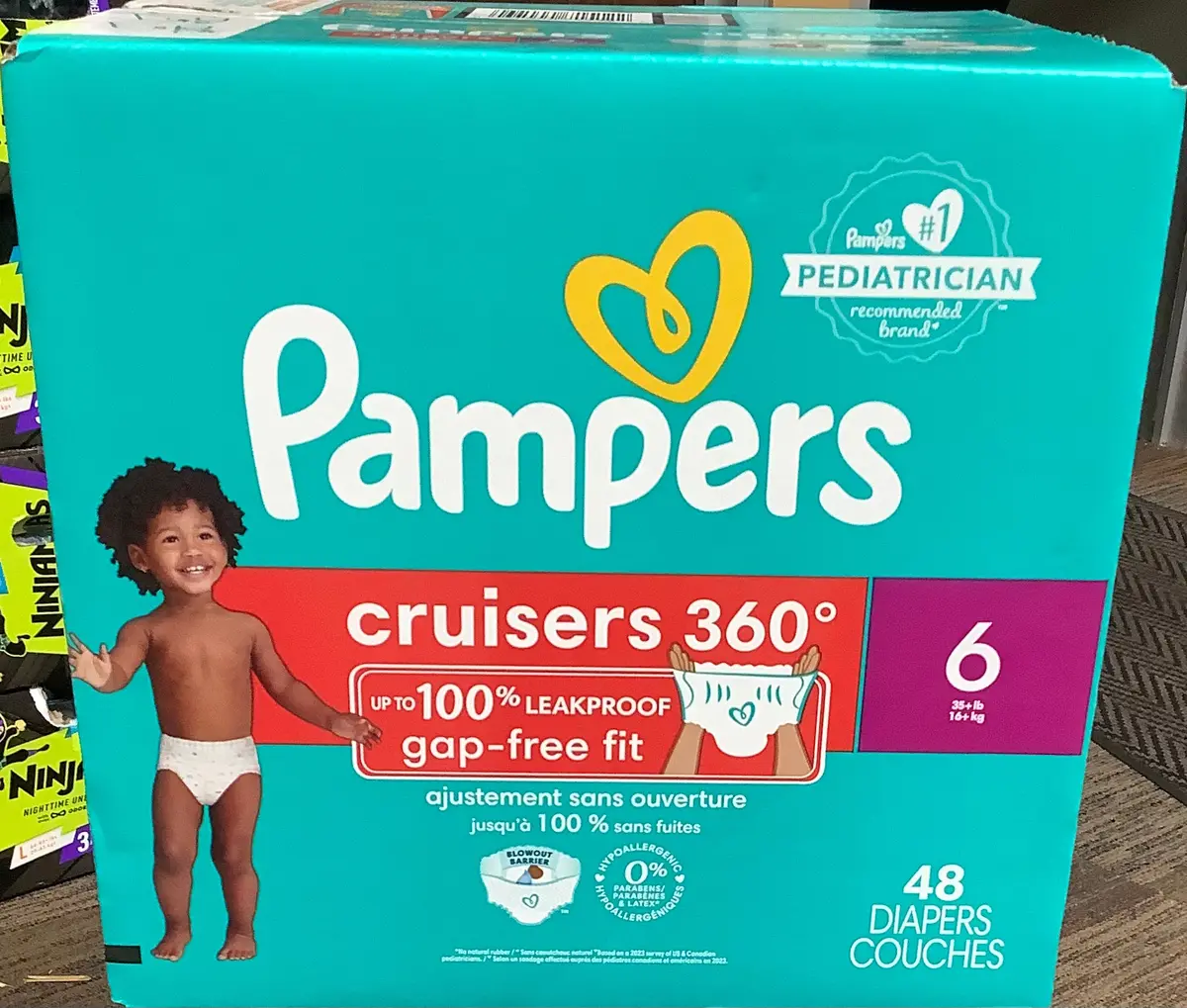Pampers Cruisers 360 Diapers - Size 6 - 48Ct 1