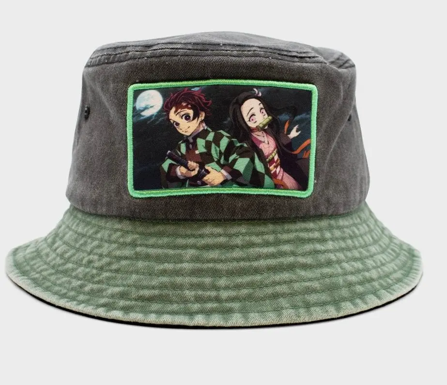 Demon Slayer Bucket Hat - Tanjiro & Nezuko 1
