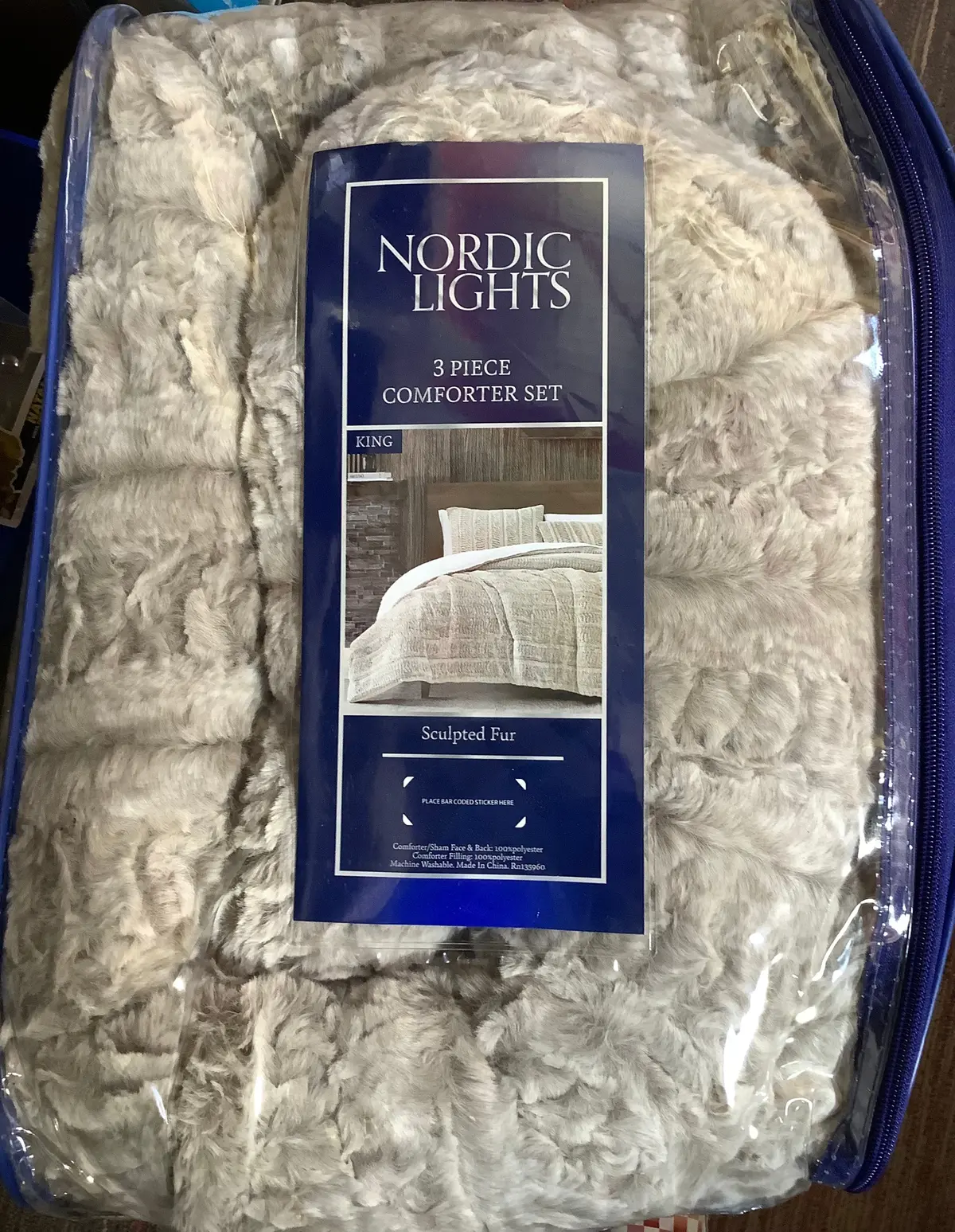 King Size 3 Pieces Comforter Sets, 1