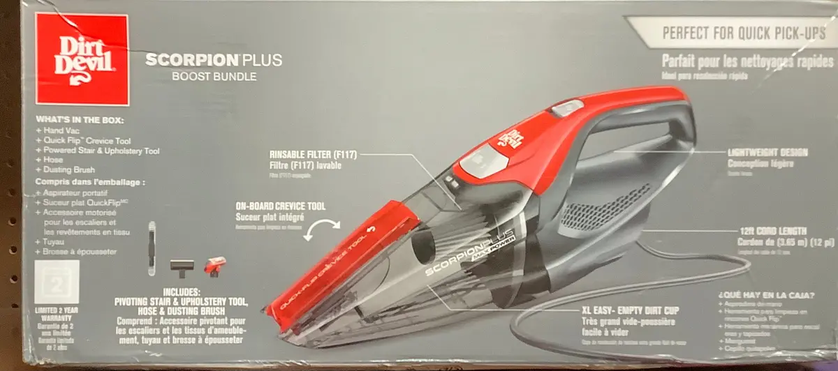 Dirt Devil Scorpion Plus Corded Handheld Vacuum Cleaner, 1