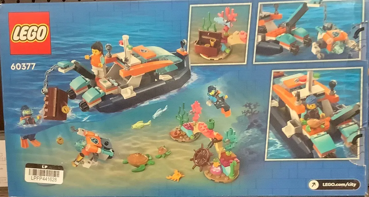 Lego City Explorer Diving Boat Ocean Building Toy Set 1