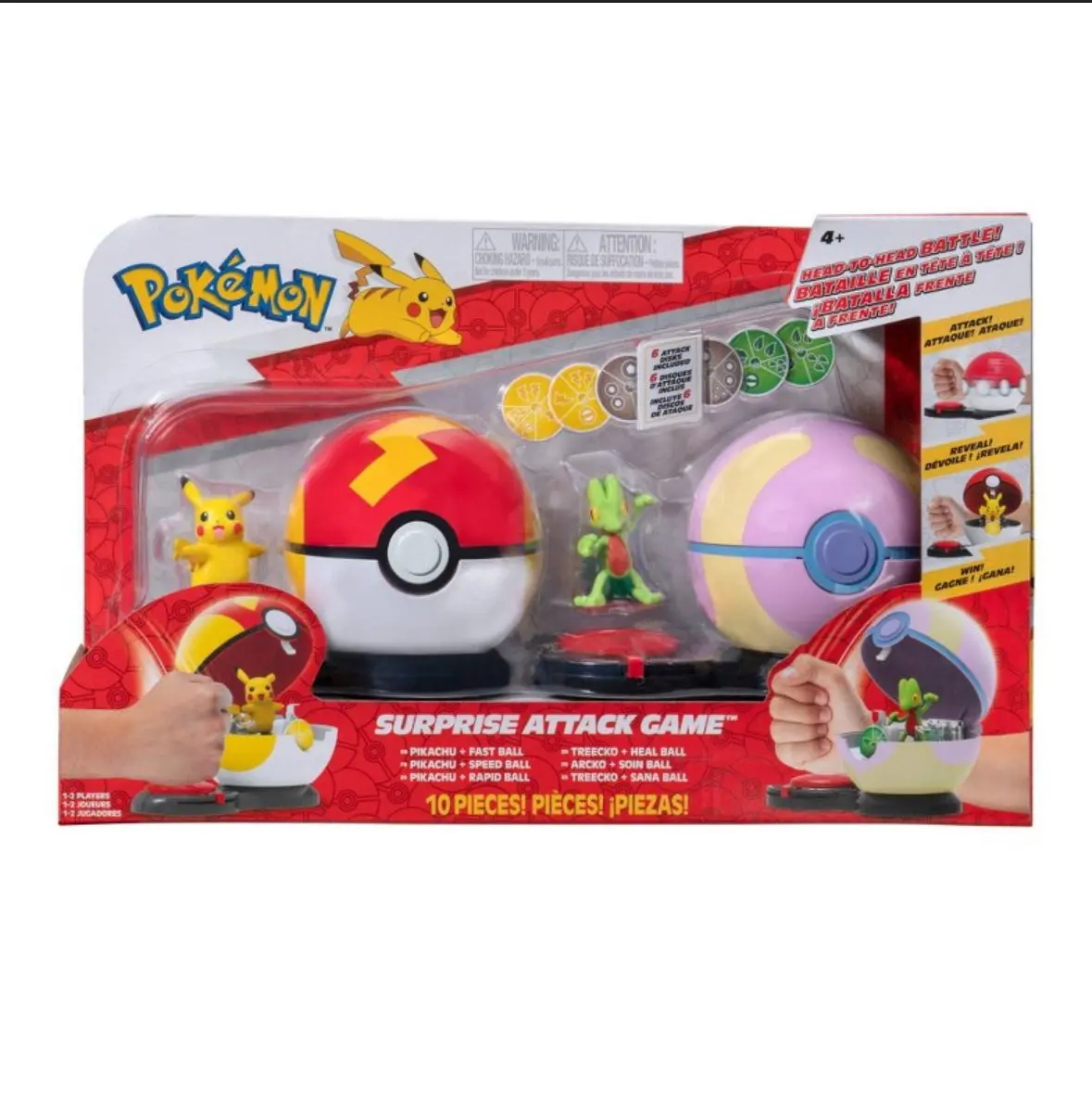 Pokémon Pikachu With Fast Ball Vs
Treecko With Heal Ball Surprise Attack
Game 1