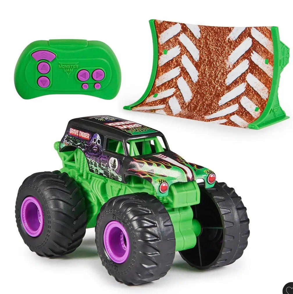 Monster Jam Grave Digger Rc Monster Truck 1:64 Scale 1