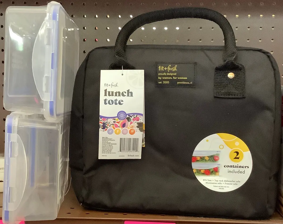 Fit & Fresh Bloomington Lunch Bag - Solid Black 1
