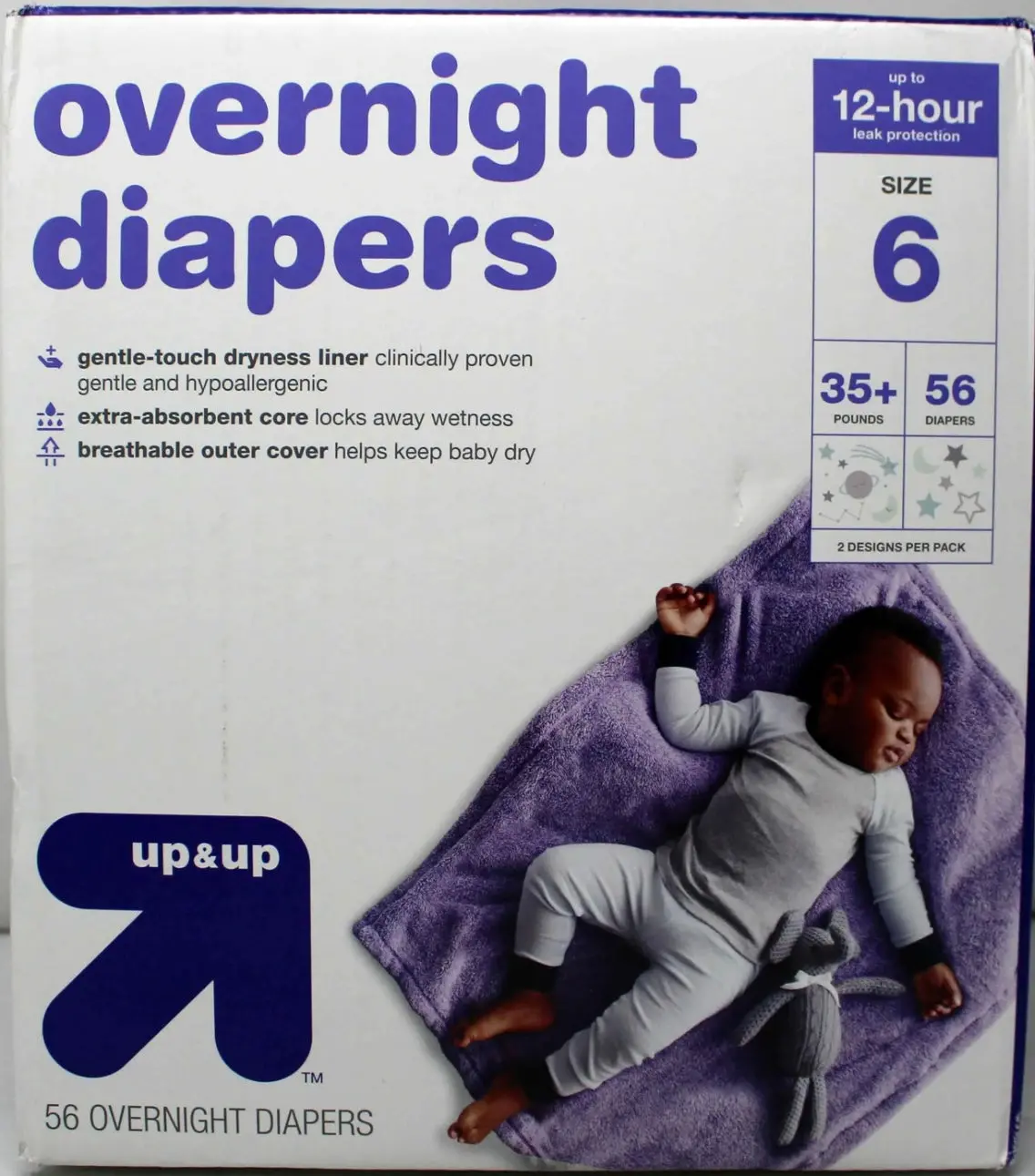 Overnight Diapers Size 6 35 + Pounds 56 Count 1