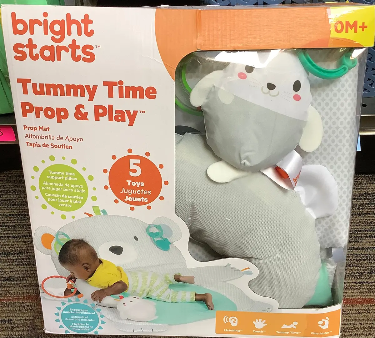 Bright Starts Tummy Time Prop & Play Mat 1