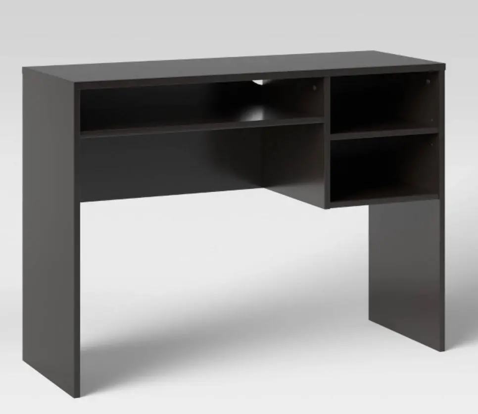 Student Writing Desk With Storage Black 1