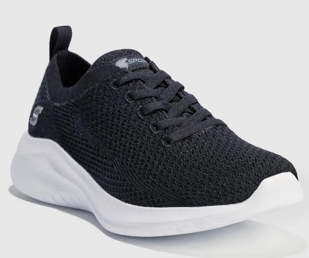 S Sport By Skechers Women's Resse 2.0 Elastic Gore
Sneakers - Black 8 1