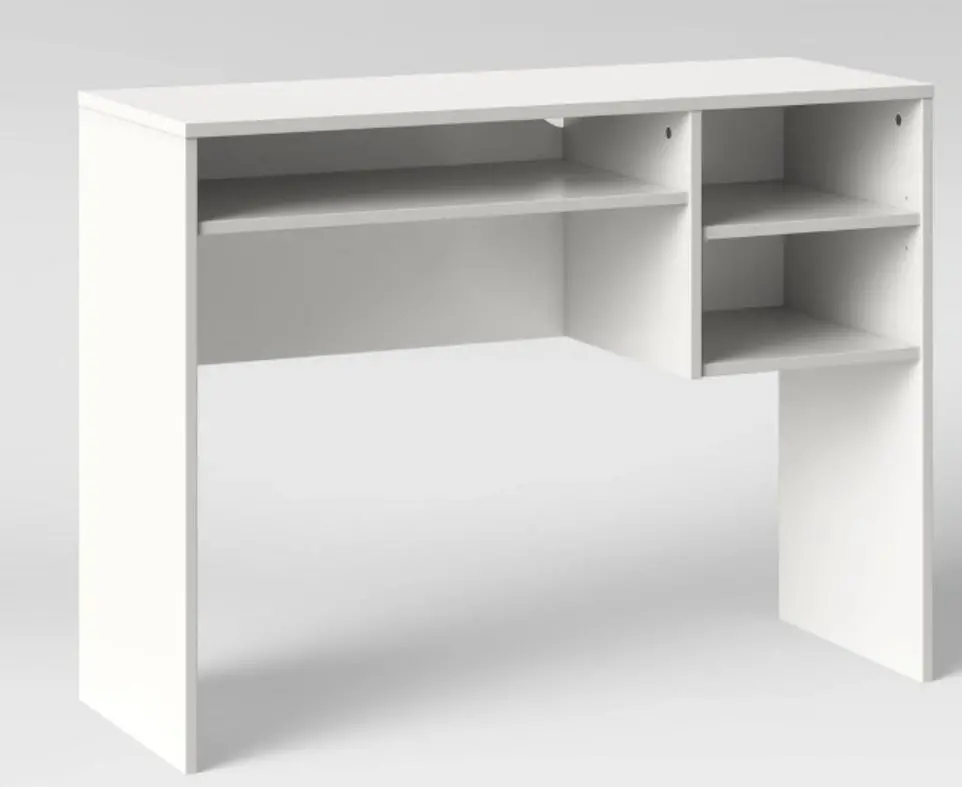 Student Writing Desk With Storage White - Boxed 1