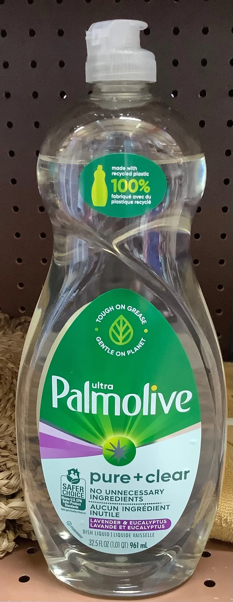 Palmolive Ultra Pure + Clear Liquid Dish Soap - Lavender And Eucalyptus - 32.5 Fl Oz 1
