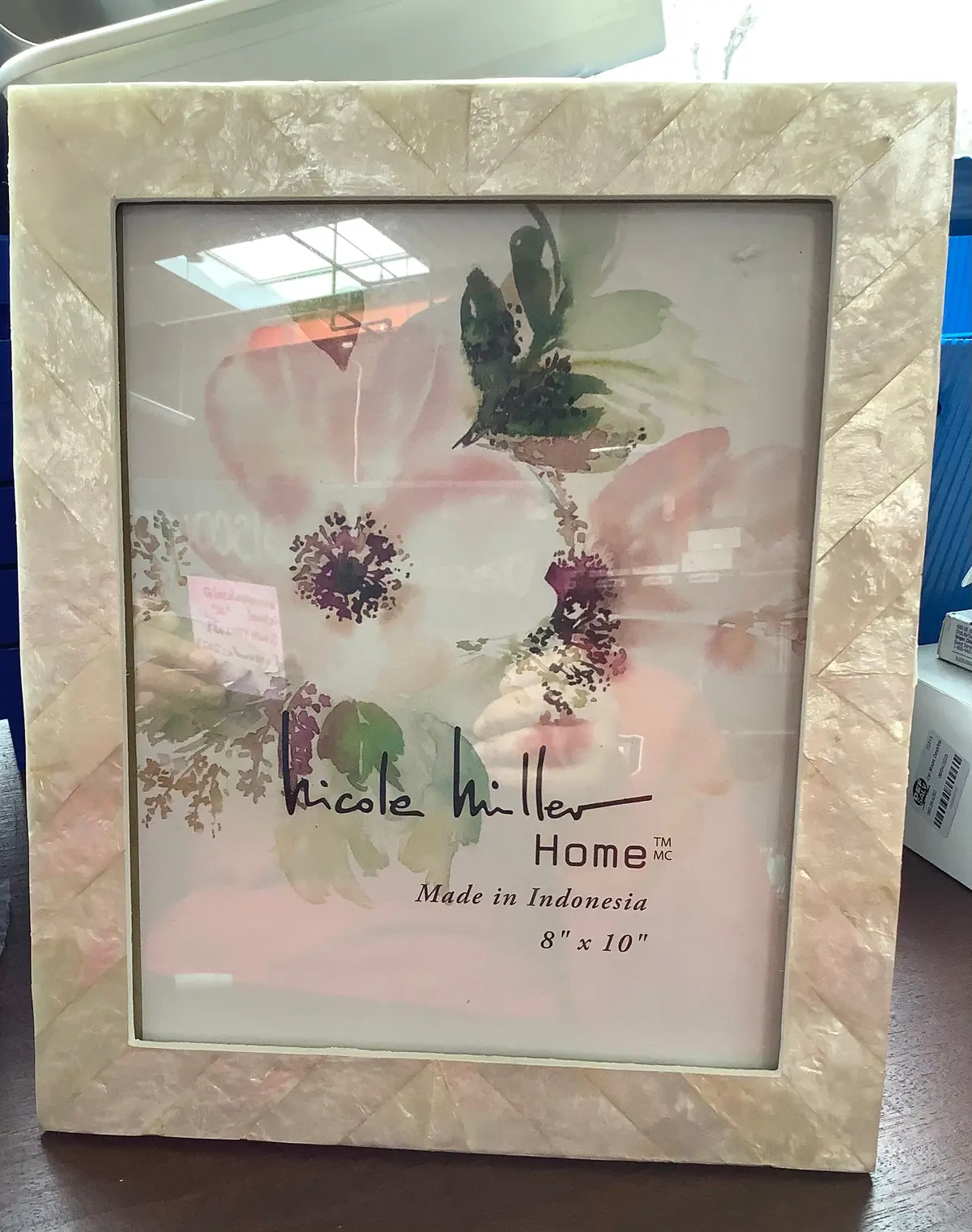 Nicole Miller Mother Of Pearl Picture Frame Ivory 8X 10 2