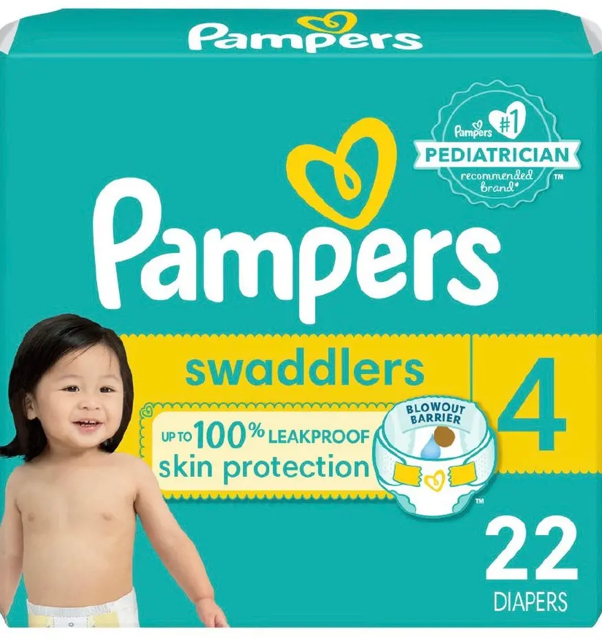 Pampers Swaddlers Active Baby Diapers Jumbo Pack - Size 4
- 22Ct 1