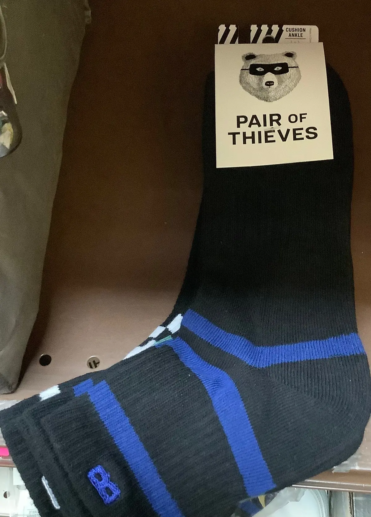 Pair Of Thieves Blackout/Whiteout Mens Cushioned Crew Socks, 3-Pack 1