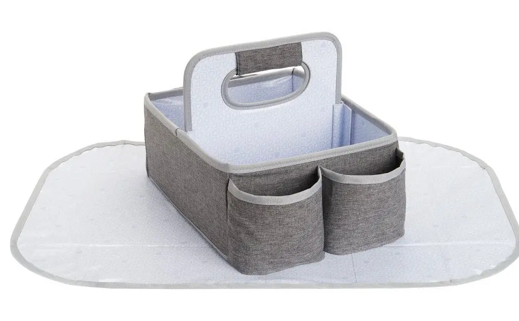 Munchkin Portable Diaper Caddy Organizer - Gray 1