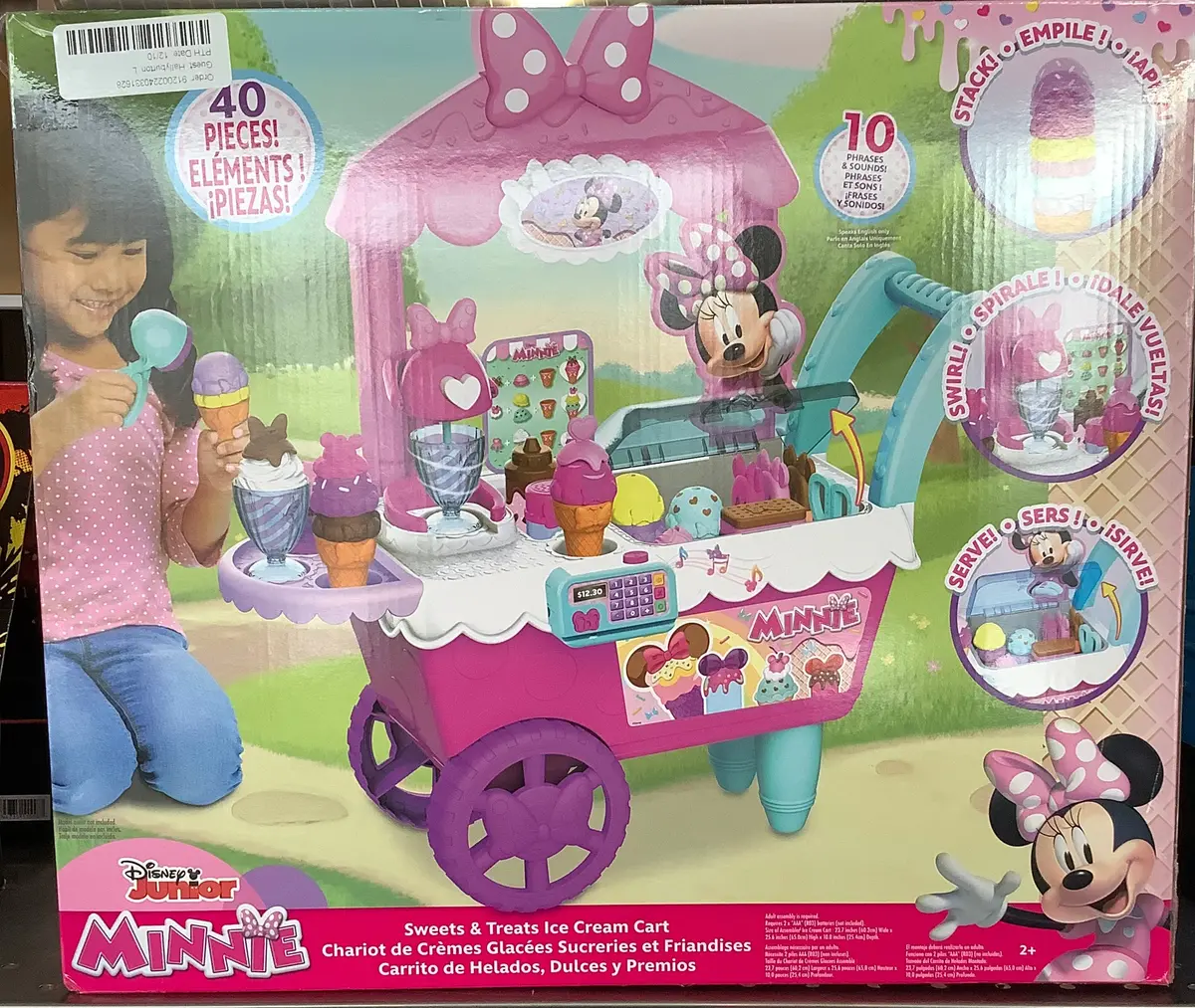 Minnie Mouse Sweets & Treats Ice Cream Cart 1