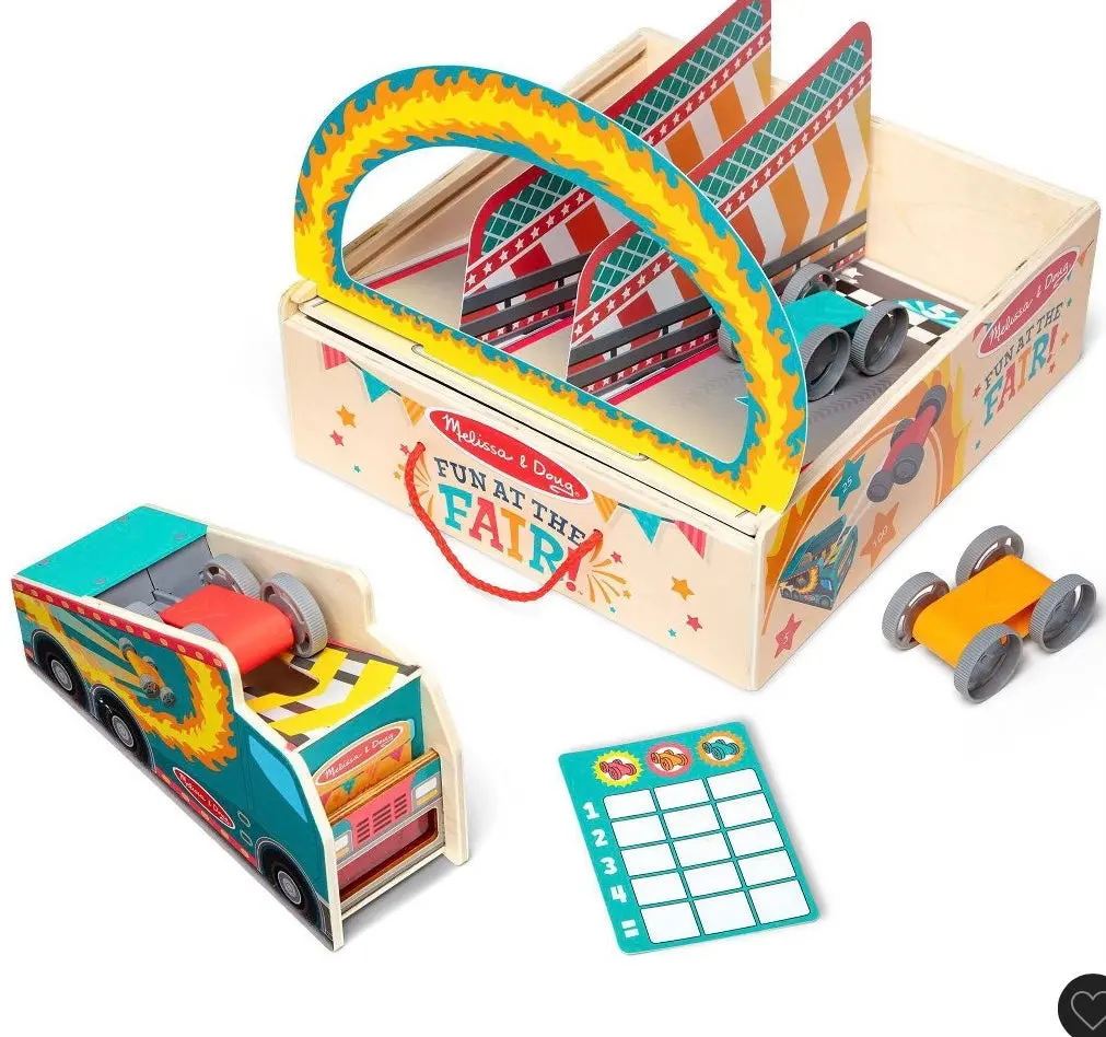 Melissa & Doug Fun At The Fair! Fire Jumper Stunt Car 1