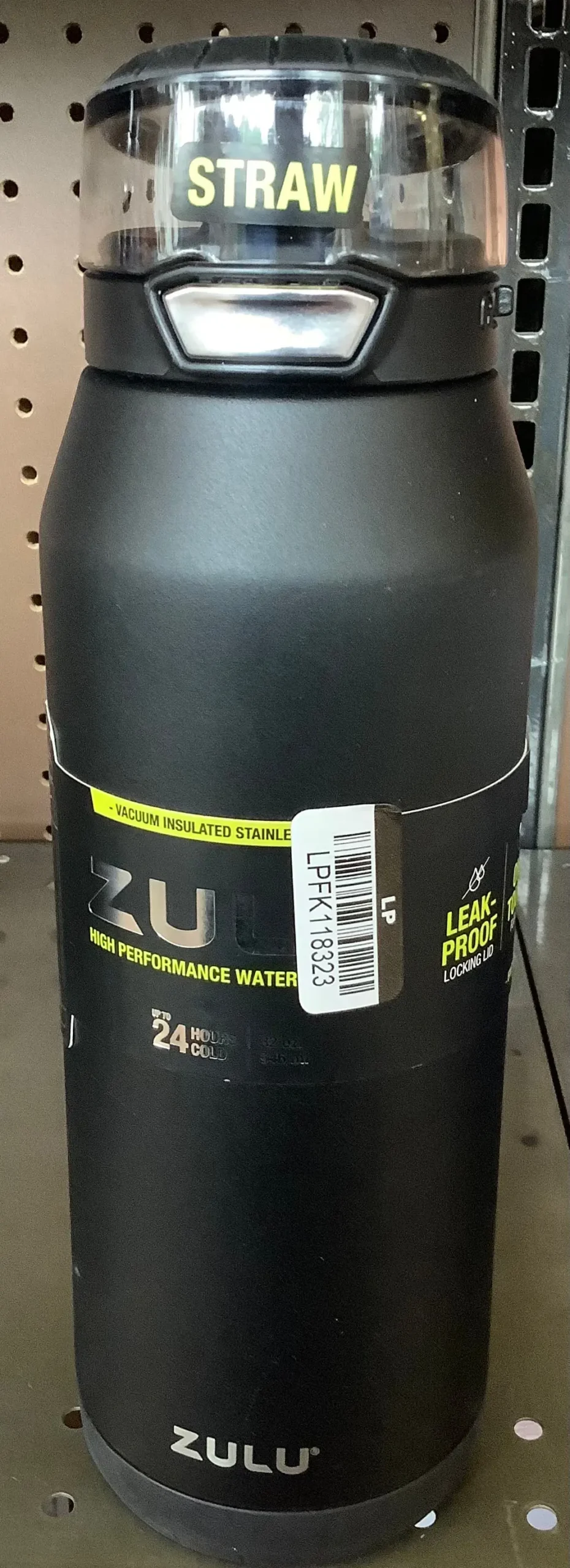 Zulu Swift 32Oz Stainless Steel Water Bottle - Black 1