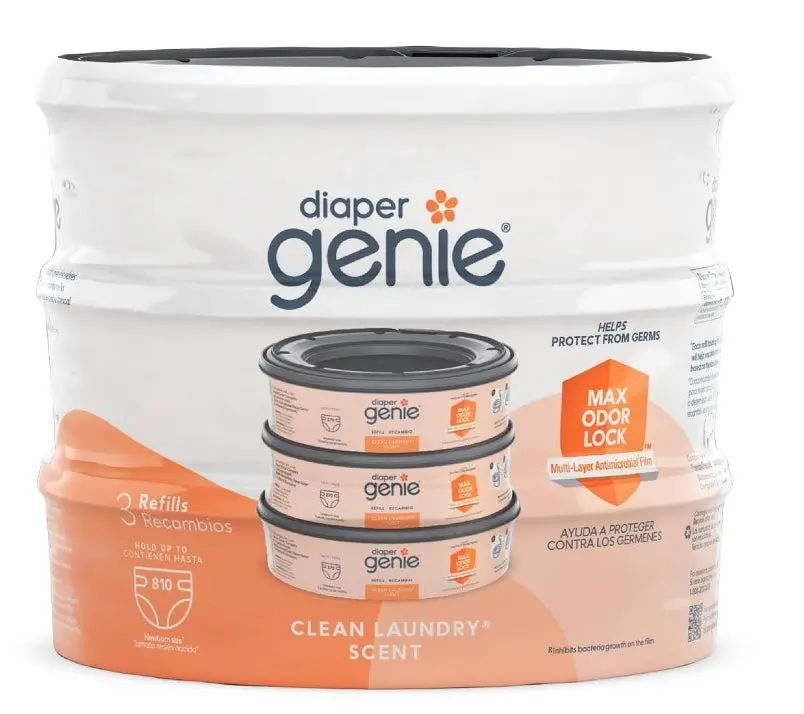 Diaper Genie Diaper Disposal Pail System Refill - Clean
Laundry - 3Pk 1