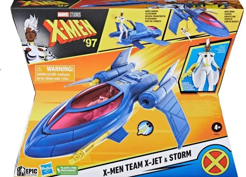 Marvel Studios X-Men '97, X-Men Team X-Jet And 4-Inch Storm Figure, Super Hero Toys 1