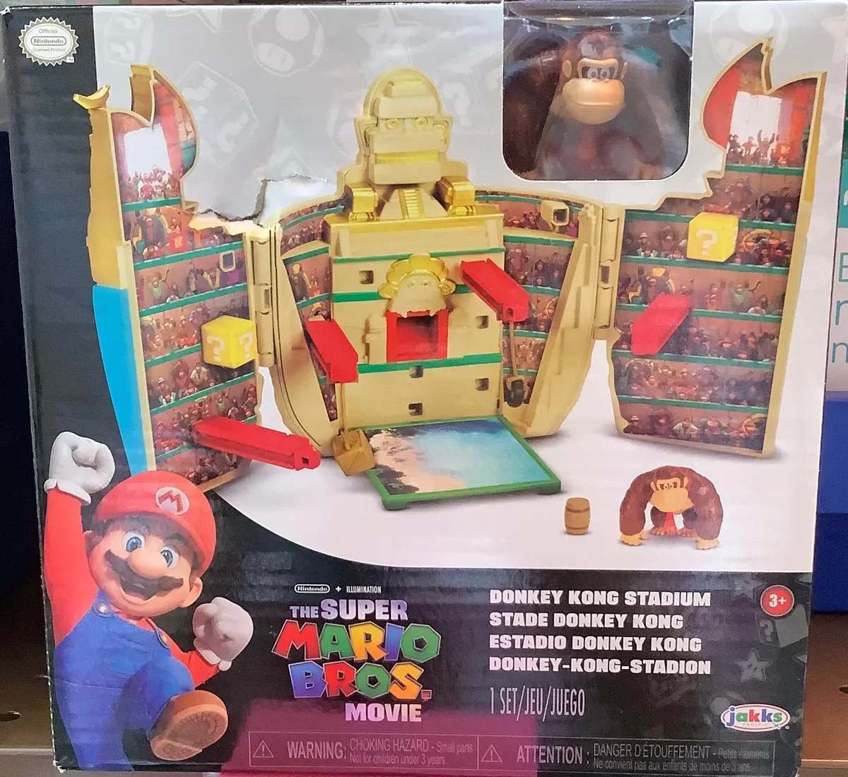 Nintendo The Super Mario Bros. Movie Donkey Kong Stadium
Action Figure Playset 1