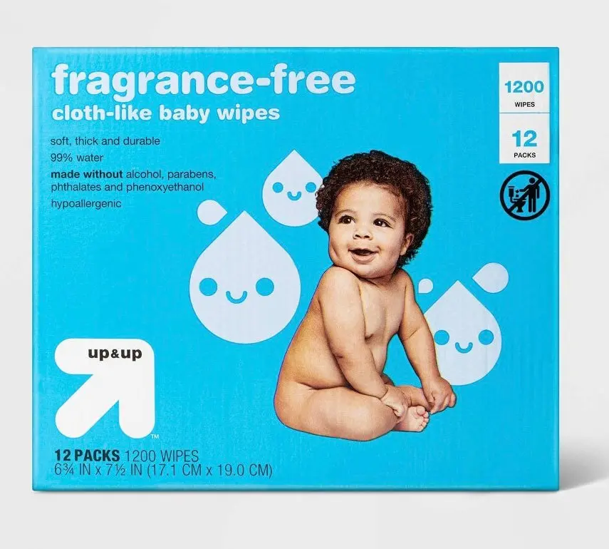 Fragrance Free Personal Baby Wipes - 12Pk/1200Ct 1