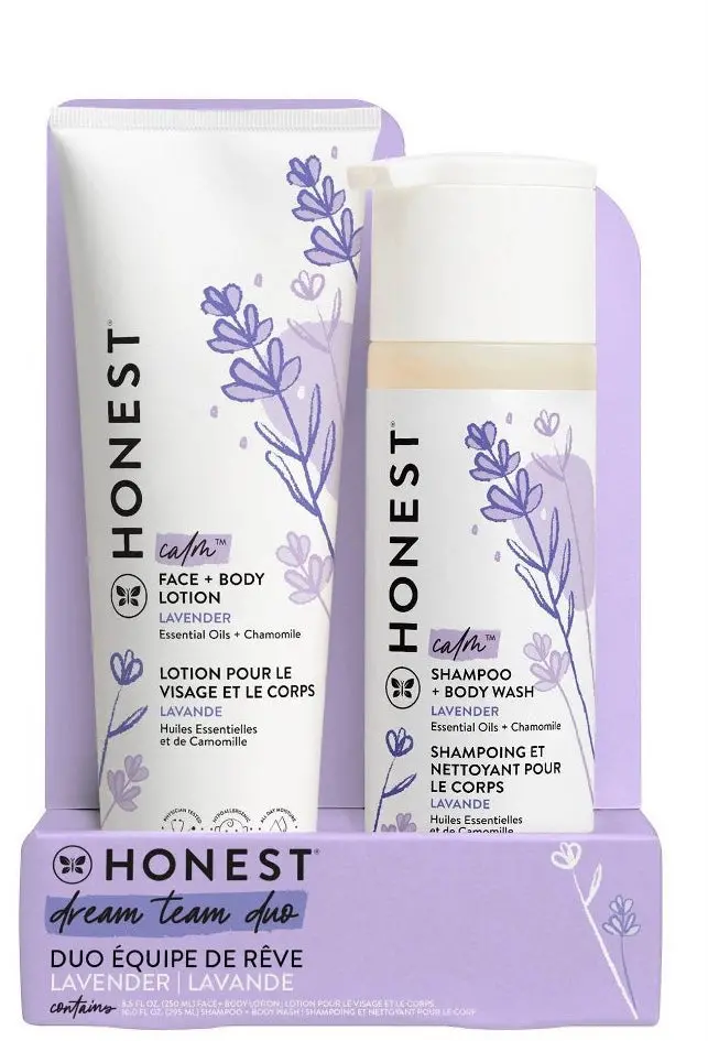 The Honest Company Calm Shampoo + Body Wash And Lotion Duo - Lavender - 18.5 Fl Oz 1