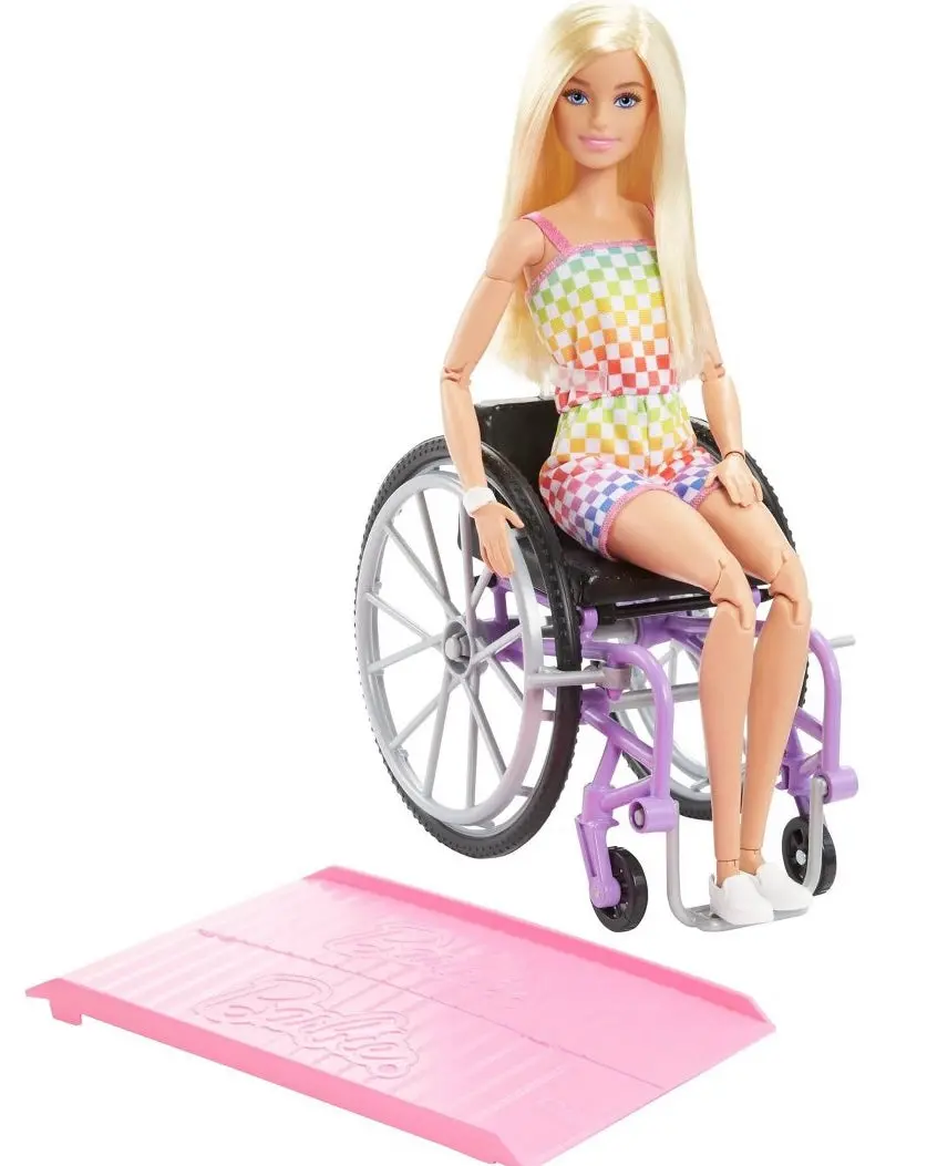 Barbie Fashionistas Doll With Wheelchair And Ramp And Blonde Hair 1