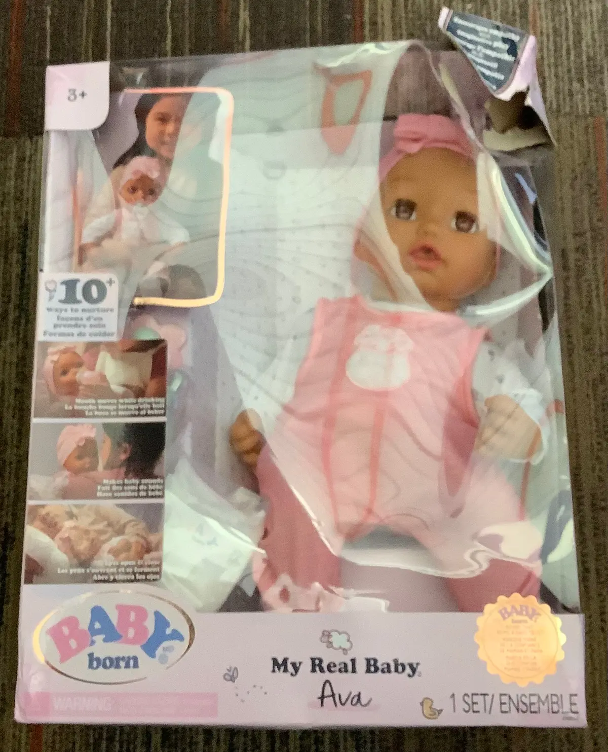 Baby Born My Real Baby Doll Ava - Light Brown Eyes 1
