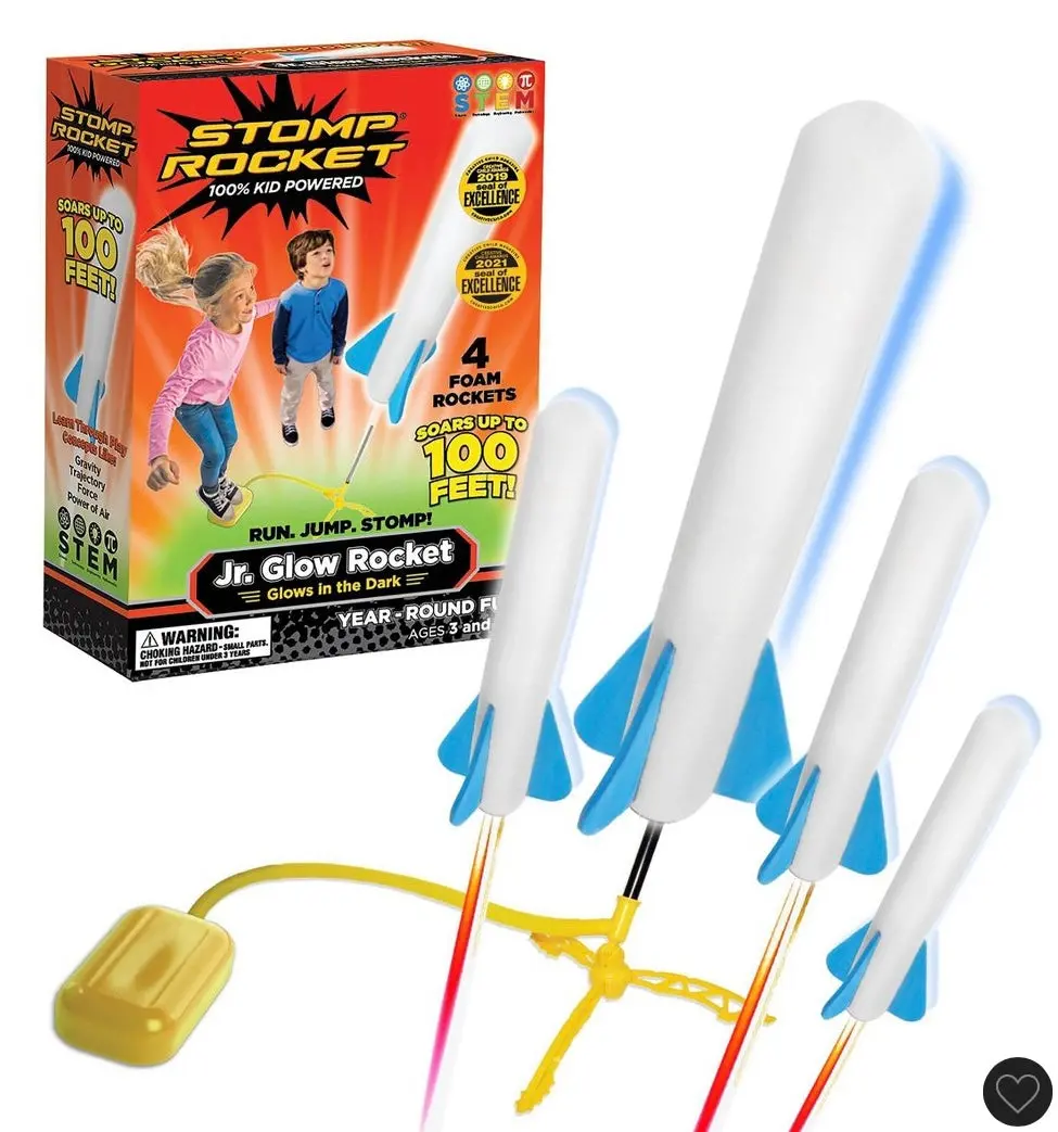 Stomp Rocket Junior Glow-In-The-Dark Toy Rocket Blaster 1
