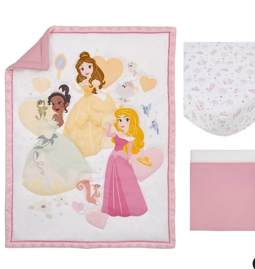 Disney Make A Wish Crib Bedding Set - 3Pc 1