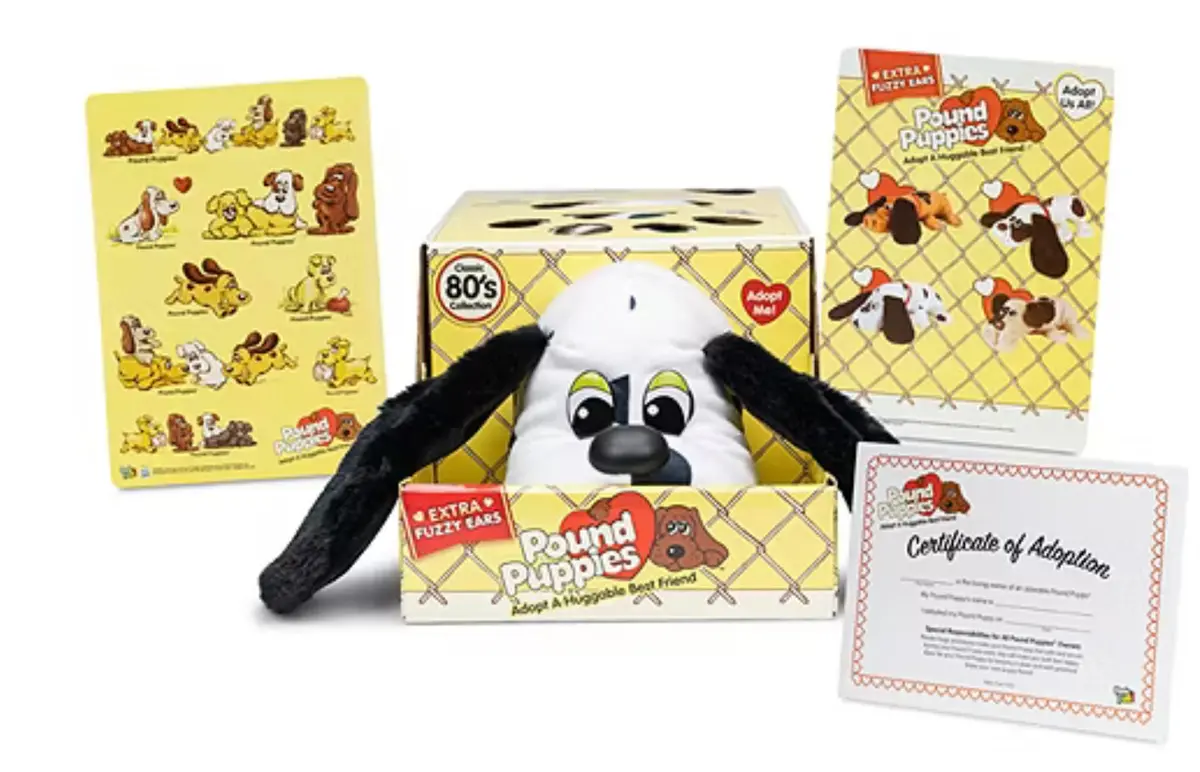Retro Pound Puppies Classic- Dalmation With Black Spots (Long Fuzzy Ears) 1