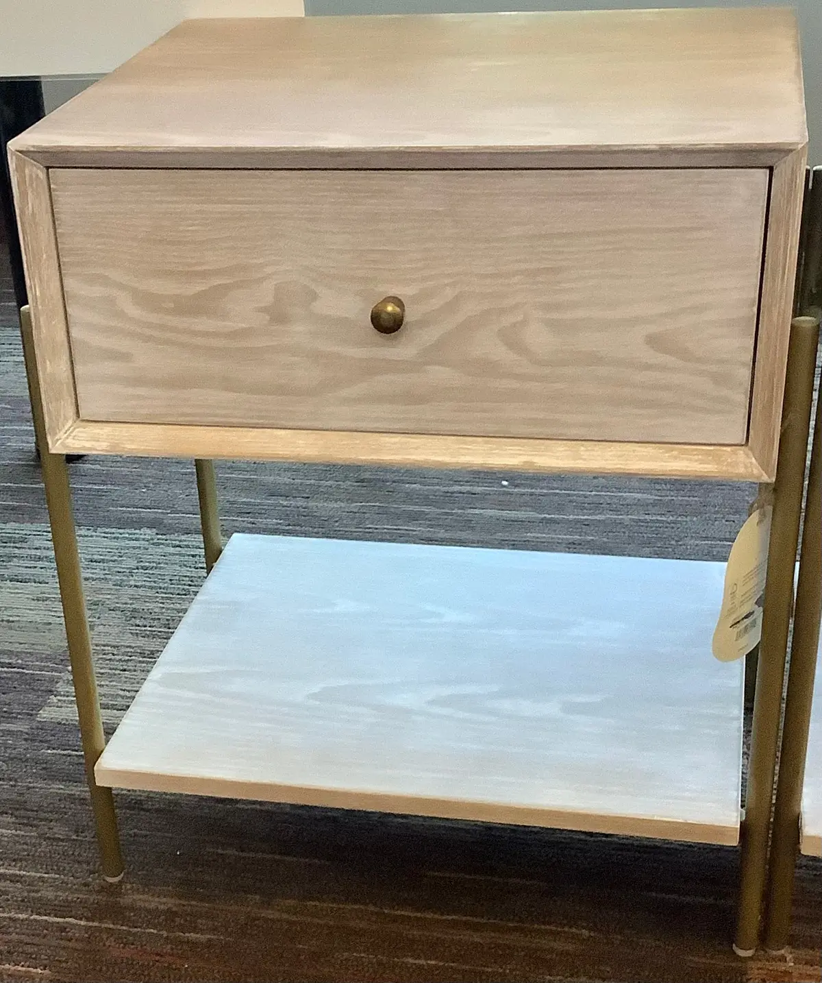 One Dresser Is Missing Handle!!!!! Natural Luxe Accent Table Off-White Gold
Frame, No Assembly Required 1