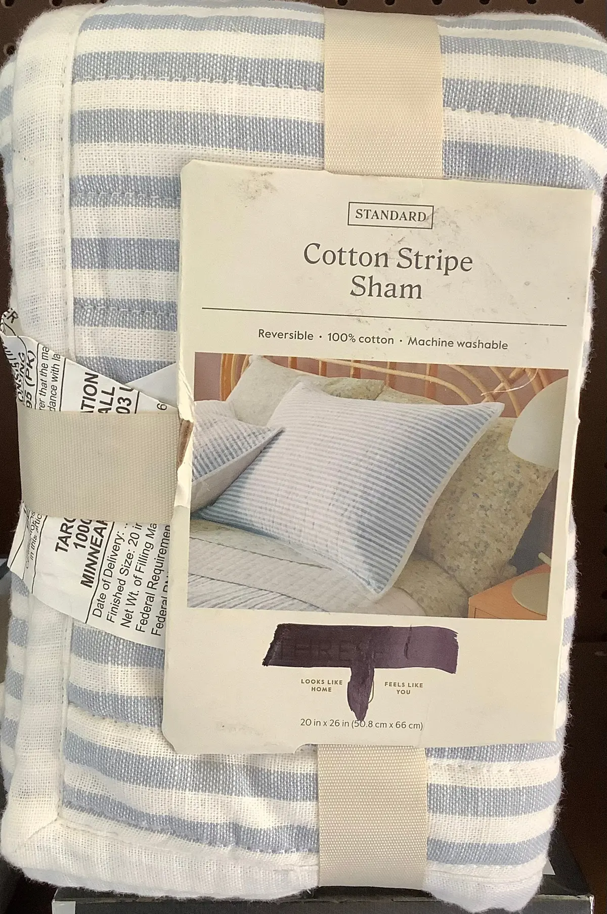 Standard Size!!! Cotton Stripes Pillow Shams 1