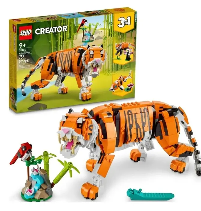Lego Creator 3 In 1 Majestic Tiger Building Set, 1