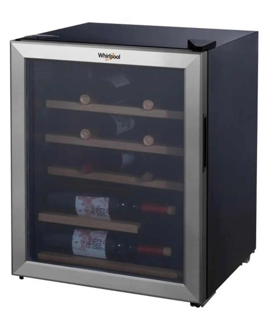 Whirlpool 2.7 Cu Ft 25 Bottle Wine Fridge - Stainless Steel - Whw27s Open/Damaged Box 1