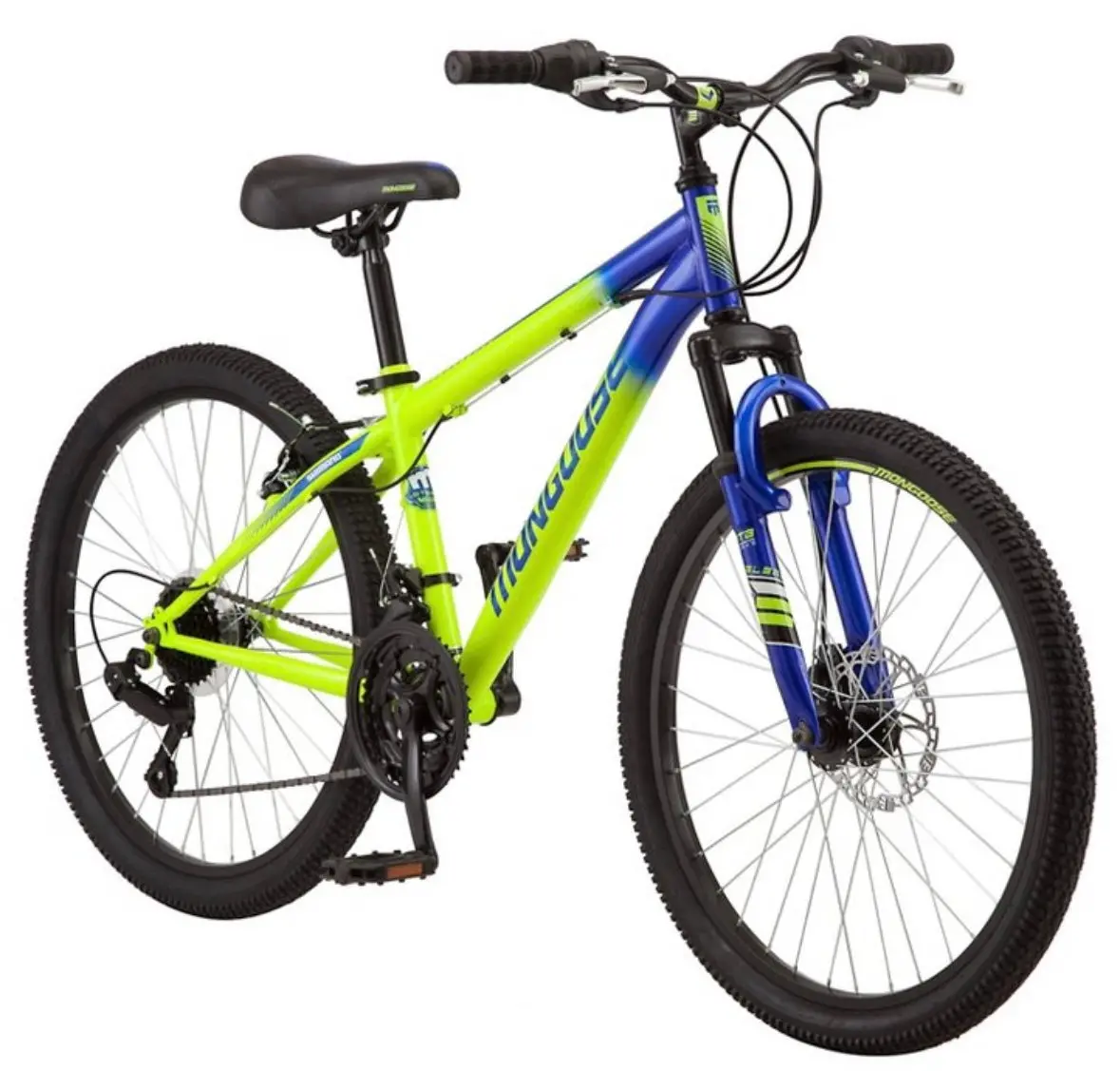 Mongoose Scepter 24" Mountain Bike - Green/Blue 1