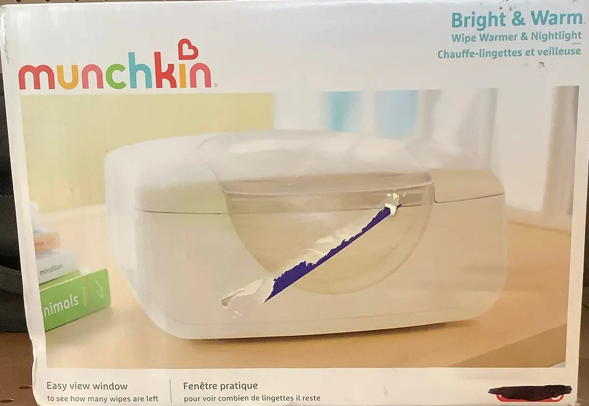 Munchkin Bright & Warm Wipe Warmer - White 1