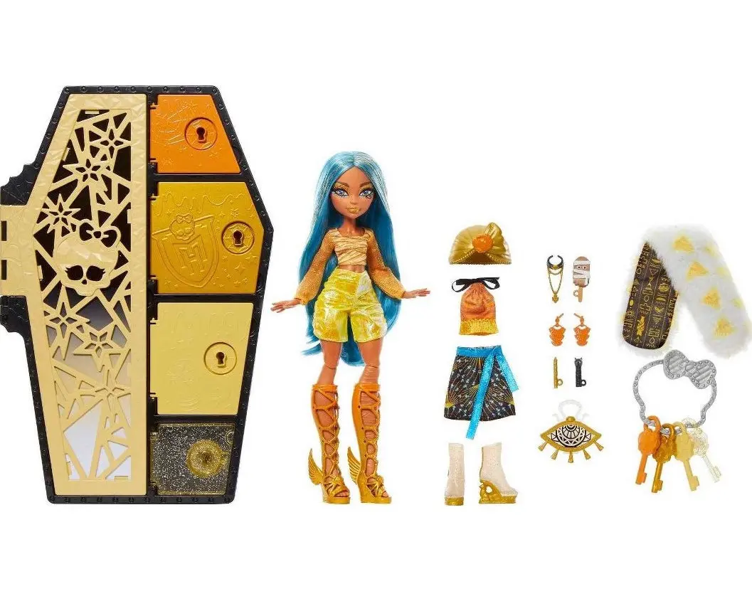 Monster High Skulltimates Secrets Fearidescent Cleo De Nile
Fashion Doll 1