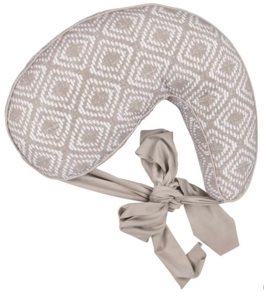 Boppy Anywhere Support Nursing Pillow - Latte Rattan 1