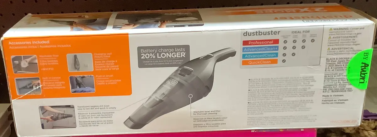 Black+Decker Compact Lithium Handheld Vacuum - Gray 1
