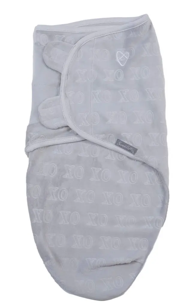 Swaddleme By Ingenuity Original Swaddle Wrap - Velboa - Hugs & Kisses - S/M - 0-3 Months 1