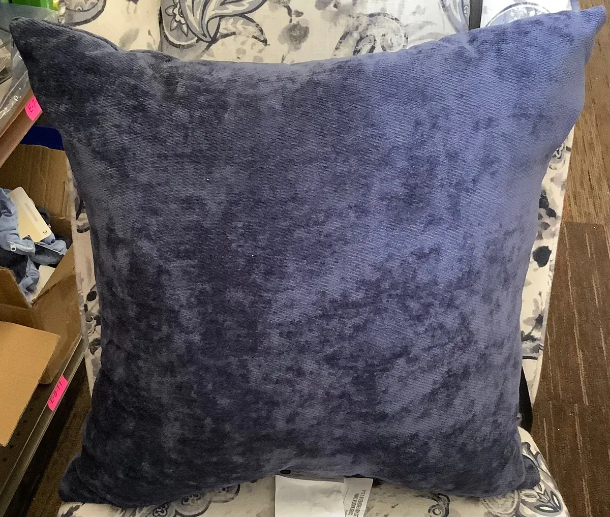 Blue Toss Pillow 24In X 24In 1