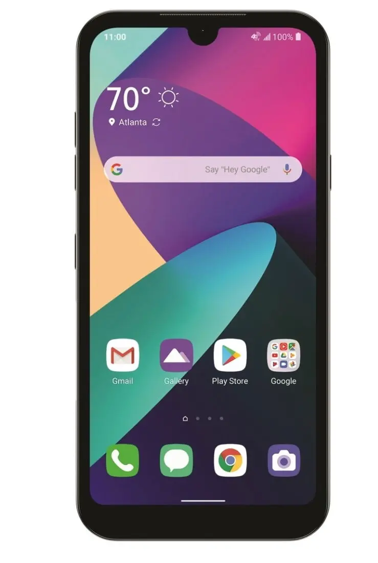 At&T Lg Phoenix 5 16Gb, Silver - Prepaid Smartphone 1