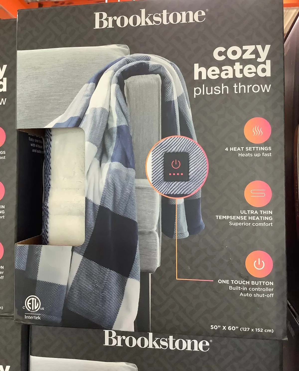 Brookstone Heated Throw Blanket 1