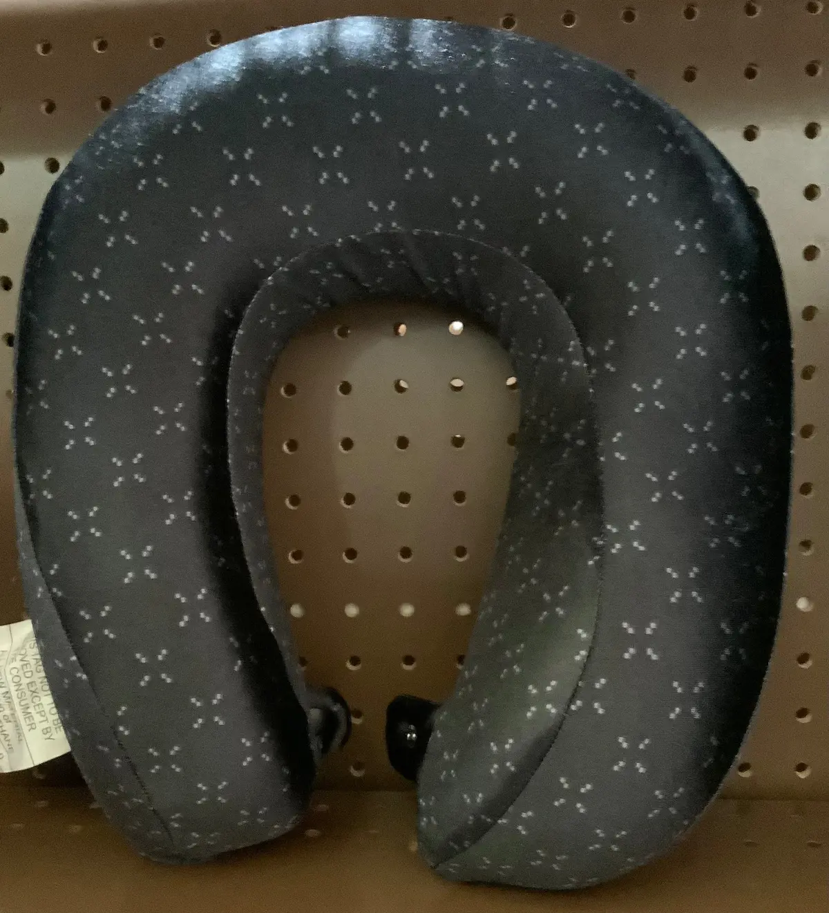 Memory Foam Travel Neck Pillow Black 1