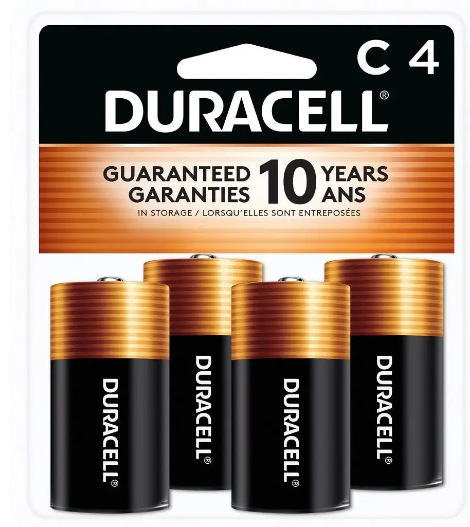 Duracell Coppertop C Batteries - 4Pk Alkaline Battery 1